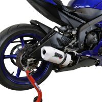 Escape compatible con Yamaha Yzf R6 2017-2025, Albus Evo4, Escape legal, homologado, silenciador con db killer desmontable y tubo de conexión específico 