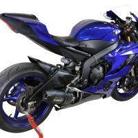 Escape compatible con Yamaha Yzf R6 2017-2025, Furore Nero, Escape racing, silenciador con tubo de conexion, articulo sin homologacion 