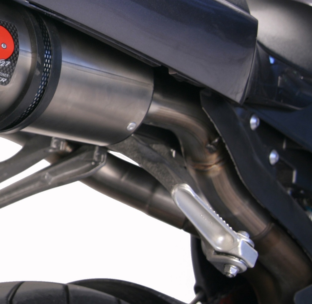 Escape compatible con Yamaha Yzf 1000 R1 2004-2006, Furore Nero, Par de terminales de escape homologados, con db killer extraíbles y tubos de conexión específicos 