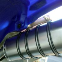 Escape compatible con Yamaha Yz 400 F 1998-1999, Trioval, Escape legal, homologado, silenciador con db killer desmontable y tubo de conexión específico 