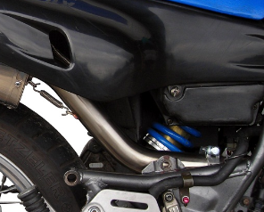 Escape compatible con Yamaha Xtz 600 Teneré 1985-1986, Trioval, Escape legal, homologado, silenciador con db killer desmontable y tubo de conexión específico 