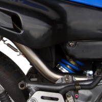 Escape compatible con Yamaha Xtz 600 Teneré 1985-1986, Trioval, Escape legal, homologado, silenciador con db killer desmontable y tubo de conexión específico 