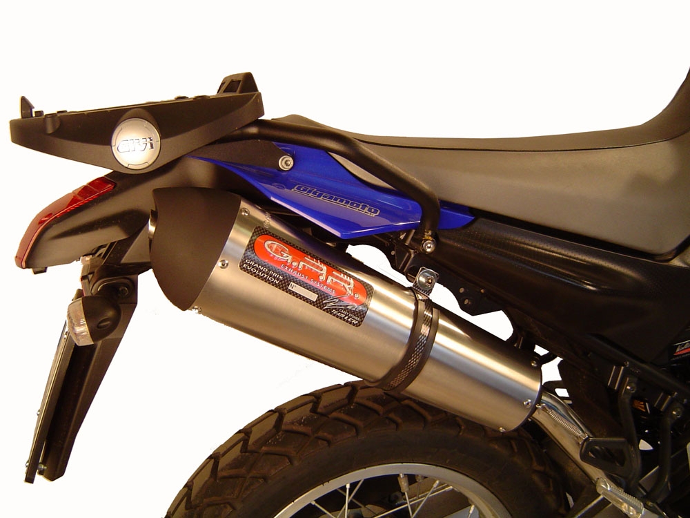 Escape compatible con Yamaha Xt 660 X-R 2004-2014, Trioval, Par de terminales de escape homologados, con db killer extraíble, catalizadores y tubo de conexión específico 