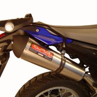 Escape compatible con Yamaha Xt 660 X-R 2004-2014, Trioval, Par de terminales de escape homologados, con db killer extraíble, catalizadores y tubo de conexión específico 