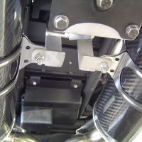 Escape compatible con Yamaha MT03 660 2006-2013, Gpe Ann. titanium, Par de terminales de escape homologados, con db killer extraíbles y tubos de conexión específicos 