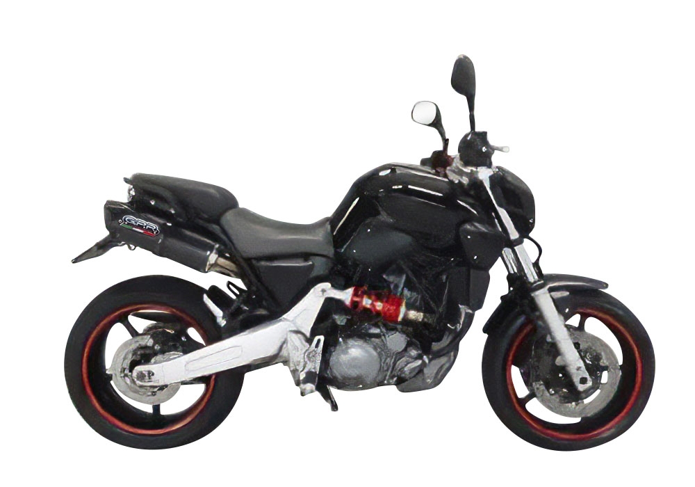Escape compatible con Yamaha MT03 660 2006-2013, Furore Nero, Par de terminales de escape homologados, con db killer extraíble, catalizadores y tubo de conexión específico 