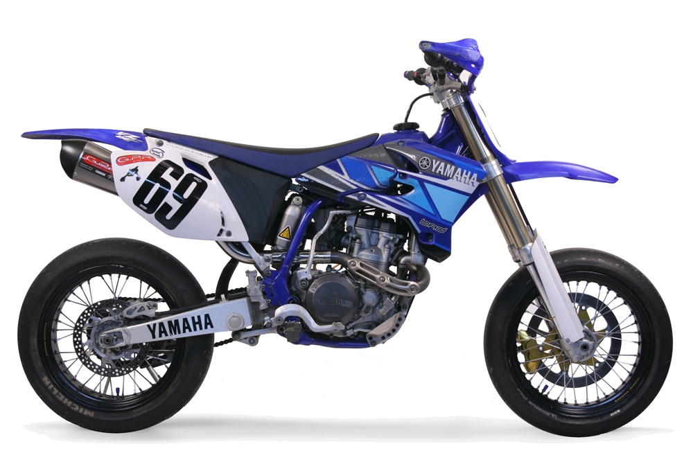 Escape compatible con Yamaha WR 450 F 2007-2011, Gpe Ann. titanium, Escape legal, homologado, silenciador con db killer desmontable y tubo de conexión específico 