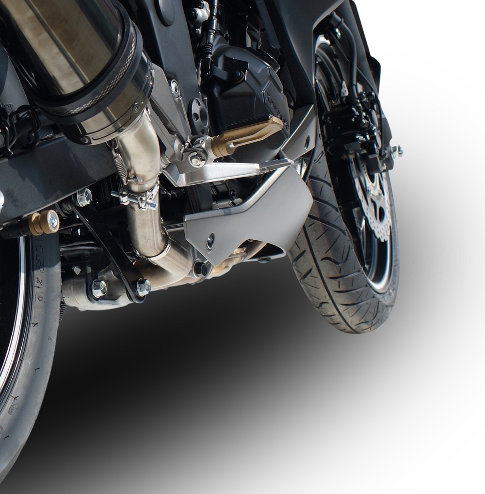 Escape compatible con Kawasaki Z 300 2014-2017, Albus Ceramic, Escape legal, homologado, silenciador con db killer desmontable y tubo de conexión específico 