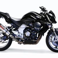 Escape compatible con Kawasaki Z 1000 2007-2009, Gpe Ann. titanium, Par de terminales de escape homologados, con db killer extraíbles y tubos de conexión específicos 