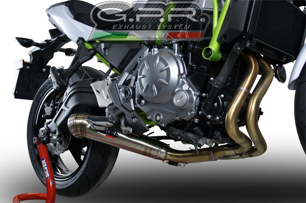 Escape compatible con Kawasaki Z 650 2017-2020, Powercone Evo, Escape completo homologado y legal,con catalizador incluido db killer extraíble 