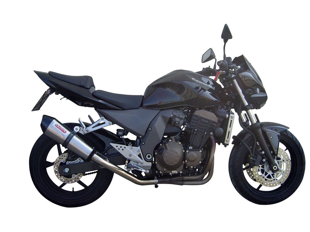 Escape compatible con Kawasaki Z 750 - S 2004-2006, Gpe Ann. titanium, Escape homologado, legal, con db killer extraíble, tubo de conexión y catalizador 