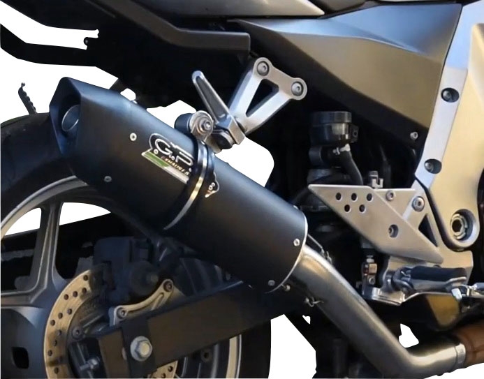 Escape compatible con Kawasaki Z 750 - R 2007-2014, Furore Nero, Escape homologado, legal, con db killer extraíble, tubo de conexión y catalizador 