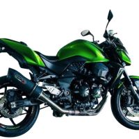 Escape compatible con Kawasaki Z 750 - R 2007-2014, Furore Nero, Escape homologado, legal, con db killer extraíble, tubo de conexión y catalizador 