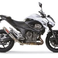 Escape compatible con Kawasaki Z 800 E 2009-2016, Deeptone Inox, Escape legal, homologado, silenciador con db killer desmontable y tubo de conexión específico 