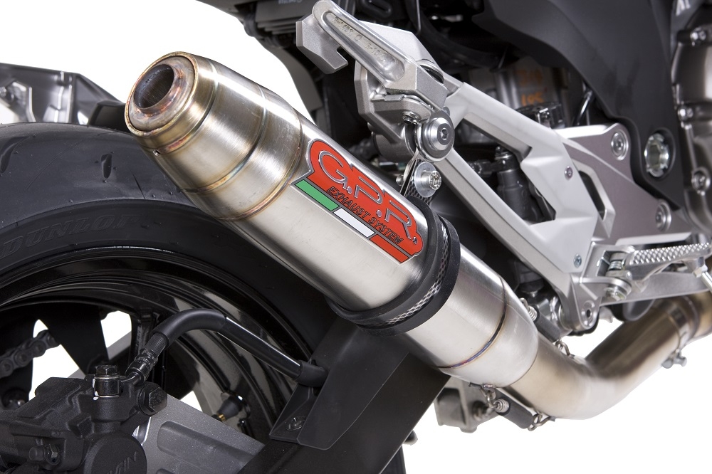 Escape compatible con Kawasaki Z 800 E 2009-2016, Deeptone Inox, Escape legal, homologado, silenciador con db killer desmontable y tubo de conexión específico 