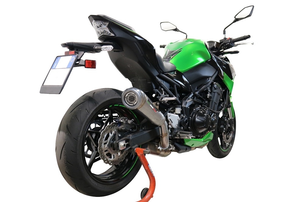 Escape compatible con Kawasaki Z 900 2021-2024, Powercone Evo, Escape legal, homologado, silenciador con db killer desmontable y tubo de conexión específico 