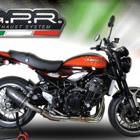 Escape compatible con Kawasaki Z 900 RS 2018-2020, Furore Evo4 Nero, Escape legal, homologado, silenciador con db killer desmontable y tubo de conexión específico 