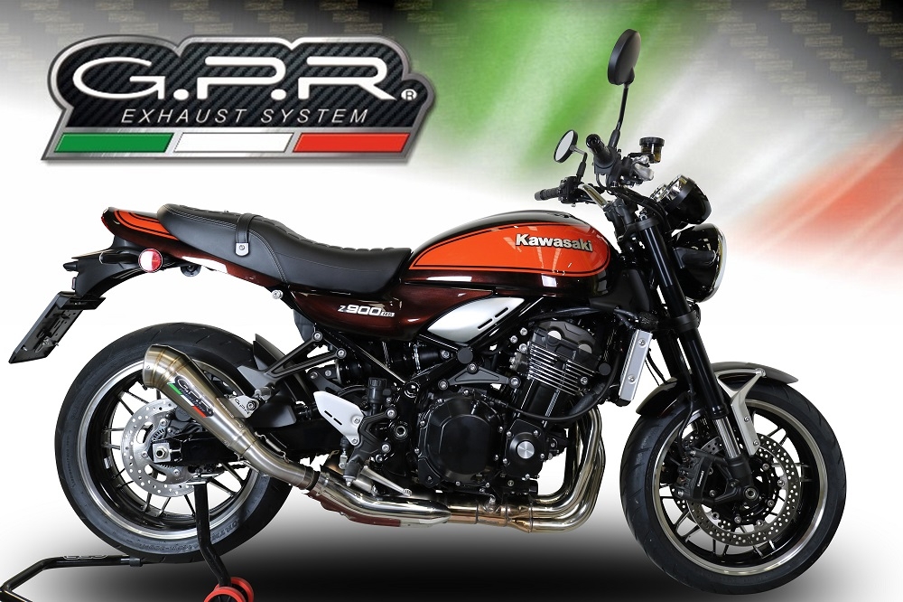 Escape compatible con Kawasaki Z 900 RS 2018-2020, Powercone Evo, Escape legal, homologado, silenciador con db killer desmontable y tubo de conexión específico 