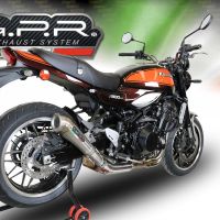 Escape compatible con Kawasaki Z 900 RS 2018-2020, Powercone Evo, Escape legal, homologado, silenciador con db killer desmontable y tubo de conexión específico 