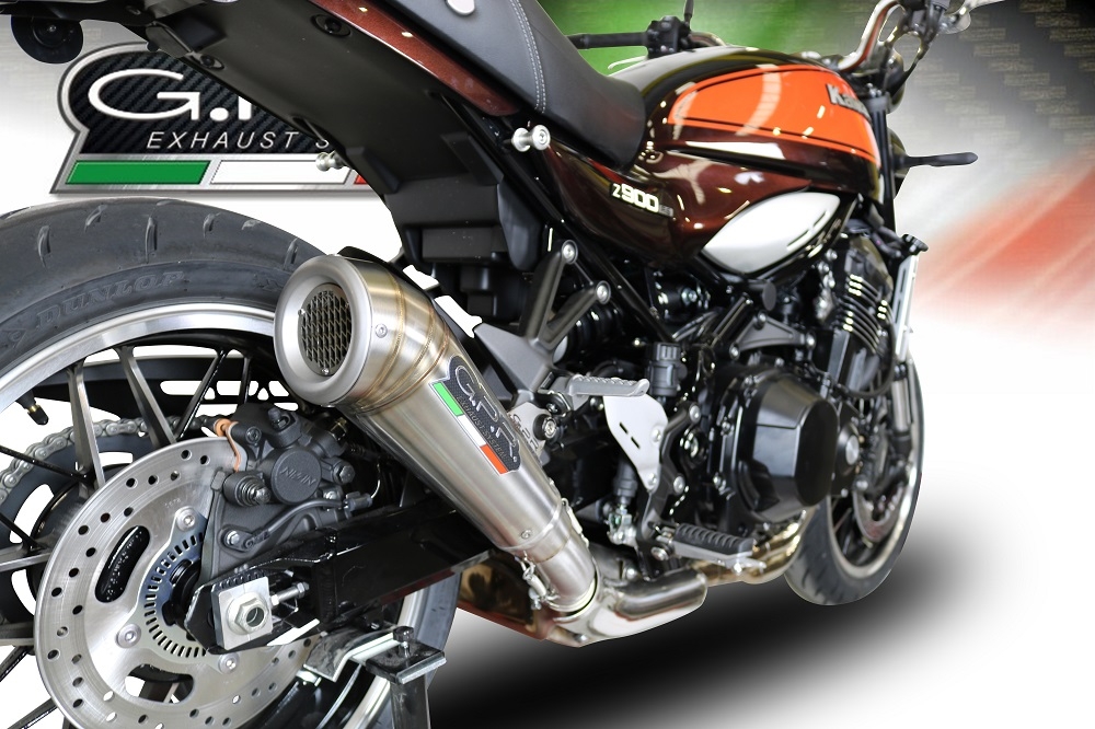 Escape compatible con Kawasaki Z 900 RS 2018-2020, Powercone Evo, Escape legal, homologado, silenciador con db killer desmontable y tubo de conexión específico 