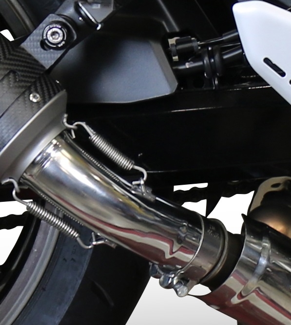 Escape compatible con Kawasaki Z 900 RS 2018-2020, M3 Titanium Natural, Escape legal, homologado, silenciador con db killer desmontable y tubo de conexión específico 