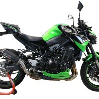 Escape compatible con Kawasaki Z 900 2021-2024, M3 Black Titanium, Escape legal, homologado, silenciador con db killer desmontable y tubo de conexión específico 