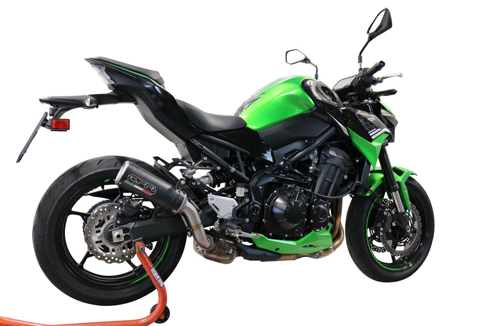 Escape compatible con Kawasaki Z 900 2021-2024, M3 Black Titanium, Escape legal, homologado, silenciador con db killer desmontable y tubo de conexión específico 