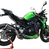 Escape compatible con Kawasaki Z 900 2021-2024, M3 Black Titanium, Escape legal, homologado, silenciador con db killer desmontable y tubo de conexión específico 