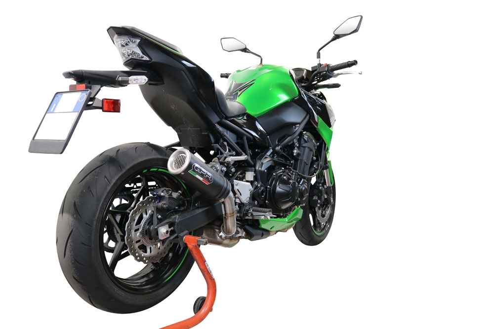 Escape compatible con Kawasaki Z 900 2021-2024, M3 Black Titanium, Escape legal, homologado, silenciador con db killer desmontable y tubo de conexión específico 