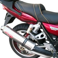 GPR escape compatible con  Kawasaki ZRX-1100 1998-2001, Inox Tondo, Silenciador de escape, homologado, montaje con brida específica (bolt-on), con db killer extraíble 