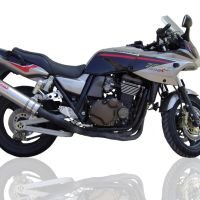 Escape compatible con Kawasaki Zrx-1200 2002-2008, Inox Tondo, Silenciador de escape, homologado, montaje con brida específica (bolt-on), con db killer extraíble 