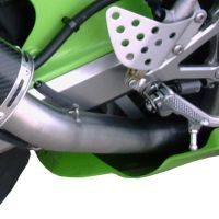 Escape compatible con Kawasaki Zx-6R 636 2003-2004, Furore Nero, Escape legal, homologado, silenciador con db killer desmontable y tubo de conexión específico 