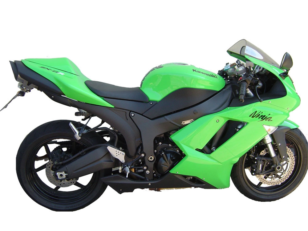 Escape compatible con Kawasaki Zx-6R 2007-2008, Tiburon Titanium, Escape legal, homologado, silenciador con db killer desmontable y tubo de conexión específico 