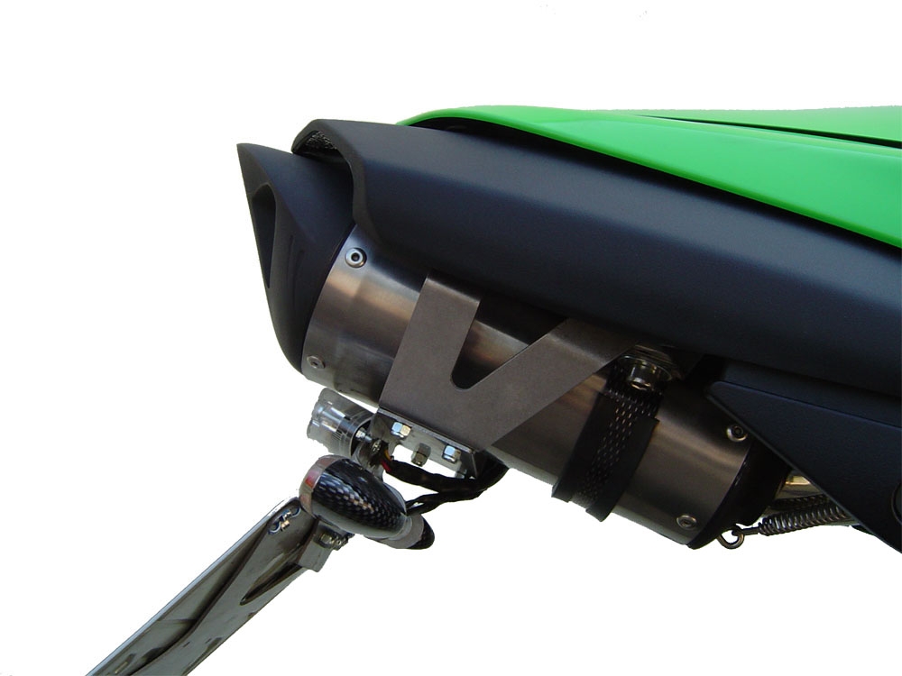 Escape compatible con Kawasaki Zx-6R 2007-2008, Tiburon Titanium, Escape legal, homologado, silenciador con db killer desmontable y tubo de conexión específico 