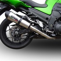 Escape compatible con Kawasaki Zzr 1400 2017-2022, Gpe Ann. titanium, Doble escape racing, con tubos de conexión, artículo sin homologación 