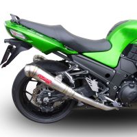Escape compatible con Kawasaki Zzr 1400 2017-2022, Powercone Evo, Par de terminales de escape homologados, con db killer extraíbles y tubos de conexión específicos 