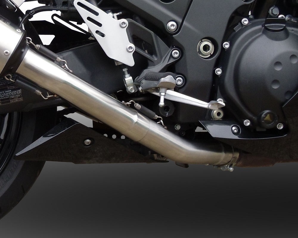 Escape compatible con Kawasaki Zzr 1400 2012-2016, Furore Nero, Par de terminales de escape homologados, con db killer extraíbles y tubos de conexión específicos 
