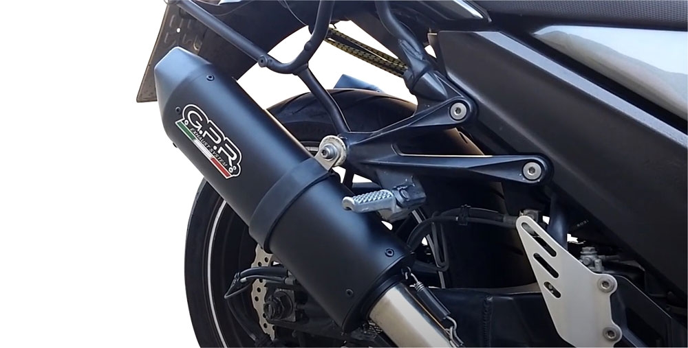 Escape compatible con Kawasaki Zzr 1400 2012-2016, Furore Nero, Par de terminales de escape homologados, con db killer extraíbles y tubos de conexión específicos 