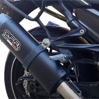 Escape compatible con Kawasaki Zzr 1400 2012-2016, Furore Nero, Par de terminales de escape homologados, con db killer extraíbles y tubos de conexión específicos 