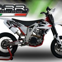 Escape compatible con Ajp PR 5 2015-2018, Albus Ceramic, Escape legal, homologado, silenciador con db killer desmontable y tubo de conexión específico 