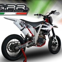 Escape compatible con Ajp PR 5 2015-2018, Albus Ceramic, Escape legal, homologado, silenciador con db killer desmontable y tubo de conexión específico 
