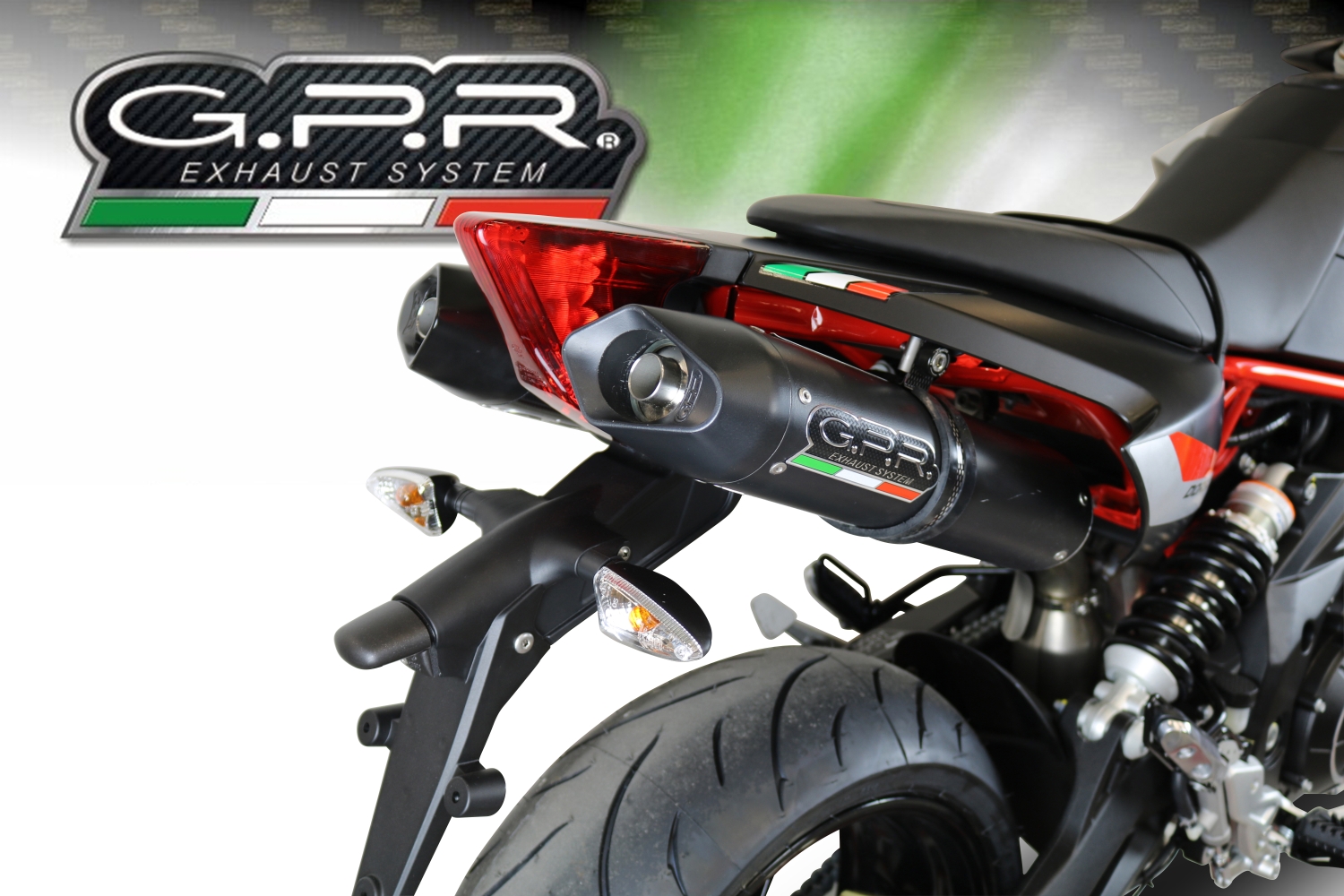 Escape compatible con Aprilia Dorsoduro 900 2017-2020, Furore Nero, Doble escape racing, con tubos de conexión, artículo sin homologación 