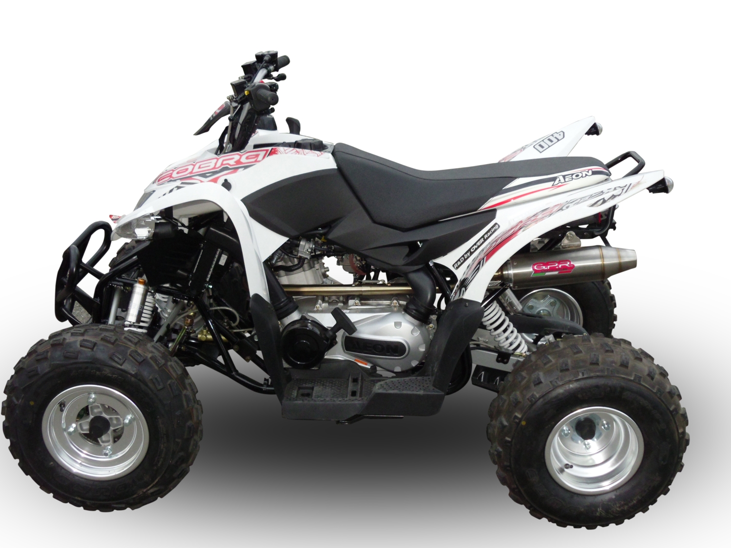 Escape compatible con Aeon Cobra 400 2010-2021, Deeptone Atv, Escape completo homologado y legal, incluido db killer extraíble 