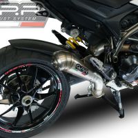 Escape compatible con Ducati Hyperstrada -Hypermotard 939 EURO 4 2016-2019, Powercone Evo, Escape legal, homologado, silenciador con catalizador, db killer desmontable y tubo de conexión específico 
