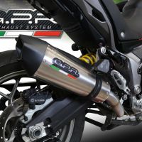 GPR escape compatible con  Ducati Multistrada 950 2017-2020, New Grand Prix Evo Titanium, Escape semi-completo homologado, con db killer extraible y catalizador 