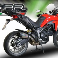 Escape compatible con Ducati Multistrada 950 V2 S 2021-2024, GP Evo4 Titanium, Escape legal, homologado, silenciador con db killer desmontable y tubo de conexión específico 