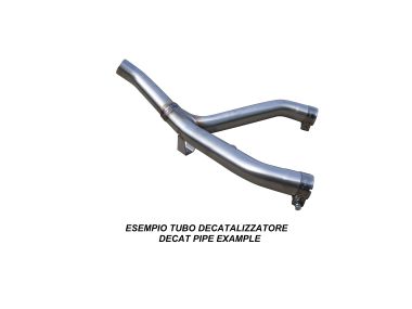 Escape compatible con Bmw R 1150 Gs -Adventure 1999-2006, Decatalizzatore, Tubo supresor de catalizador 