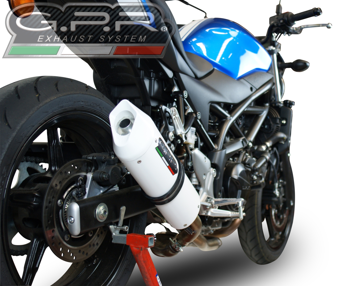 Escape compatible con Suzuki Sv 650 A 2016-2020, Albus Evo4, Escape legal, homologado, silenciador con db killer desmontable y tubo de conexión específico 