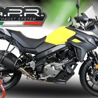 Escape compatible con Suzuki V-Strom DL650 2017-2020, Furore Evo4 Nero, Escape semi-completo homologado, con db killer extraible y catalizador 