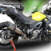 Escape compatible con Suzuki V-Strom DL650 2017-2020, GP Evo4 Titanium, Escape semi-completo homologado, con db killer extraible y catalizador 
